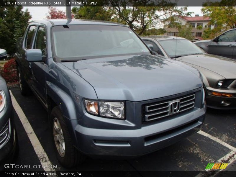 Steel Blue Metallic / Gray 2007 Honda Ridgeline RTS
