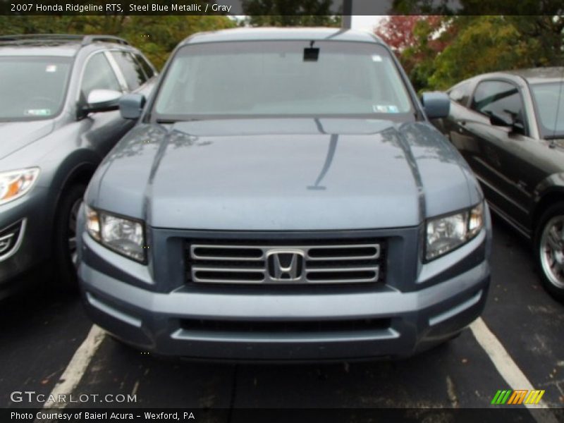 Steel Blue Metallic / Gray 2007 Honda Ridgeline RTS