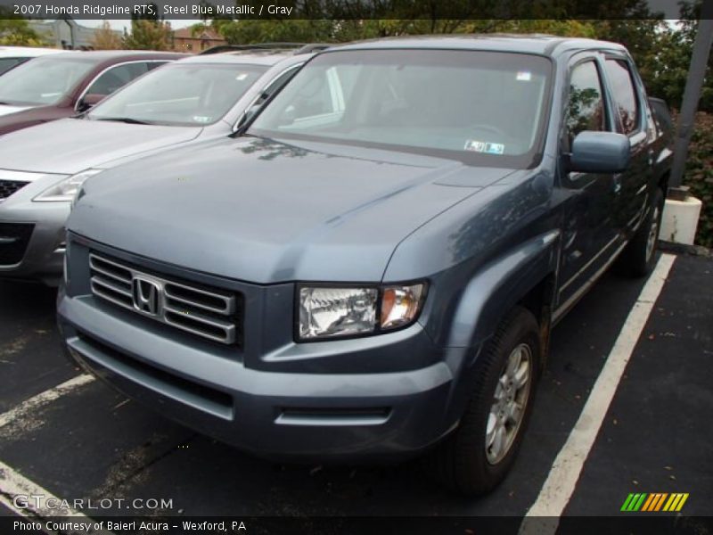 Steel Blue Metallic / Gray 2007 Honda Ridgeline RTS