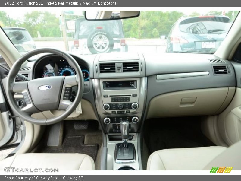 Ingot Silver Metallic / Medium Light Stone 2012 Ford Fusion SEL