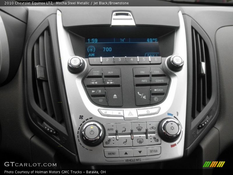 Mocha Steel Metallic / Jet Black/Brownstone 2010 Chevrolet Equinox LTZ