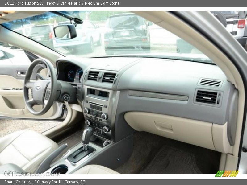 Ingot Silver Metallic / Medium Light Stone 2012 Ford Fusion SEL