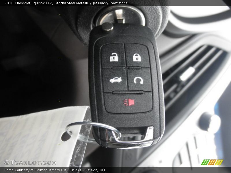 Mocha Steel Metallic / Jet Black/Brownstone 2010 Chevrolet Equinox LTZ