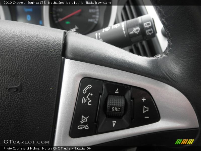 Mocha Steel Metallic / Jet Black/Brownstone 2010 Chevrolet Equinox LTZ