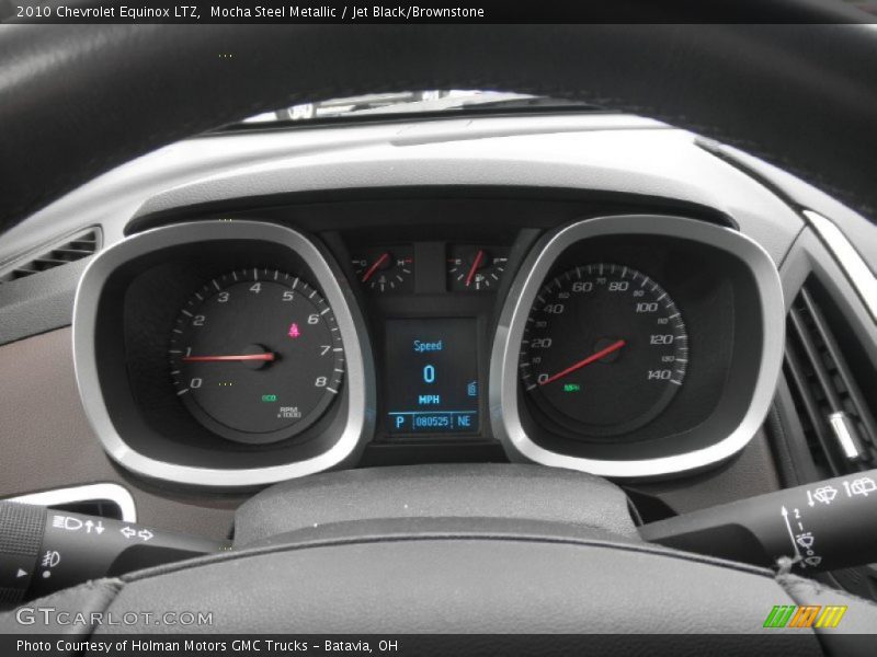 Mocha Steel Metallic / Jet Black/Brownstone 2010 Chevrolet Equinox LTZ