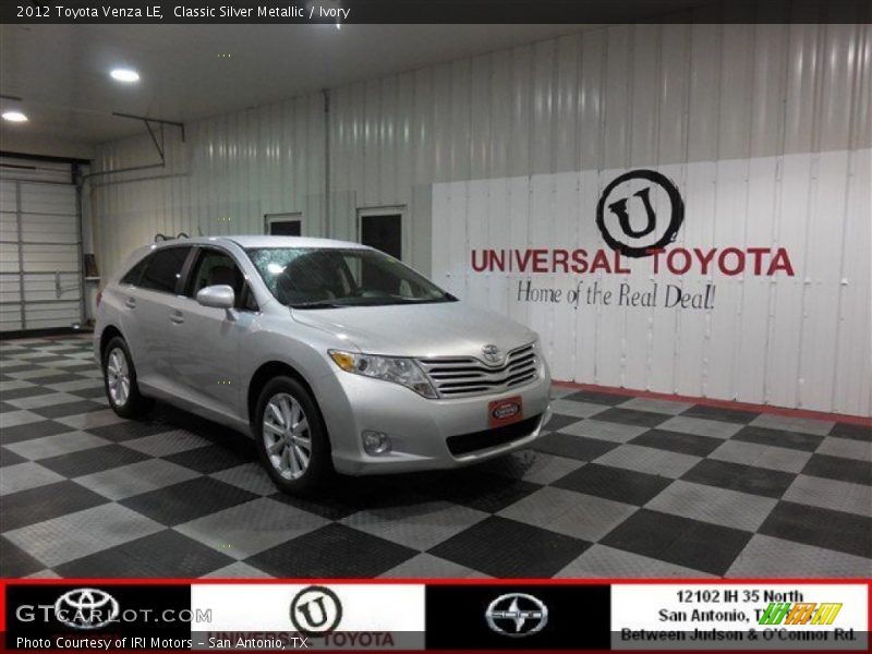 Classic Silver Metallic / Ivory 2012 Toyota Venza LE