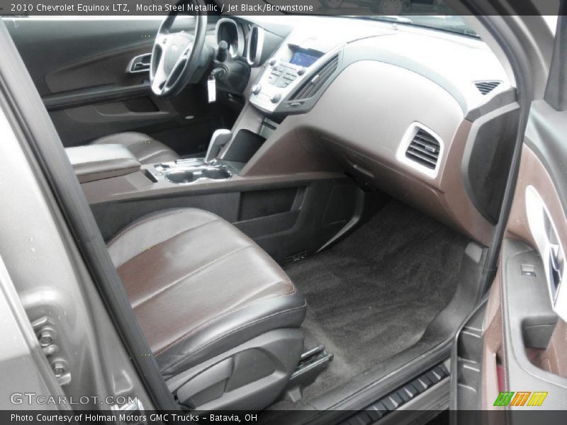 Mocha Steel Metallic / Jet Black/Brownstone 2010 Chevrolet Equinox LTZ