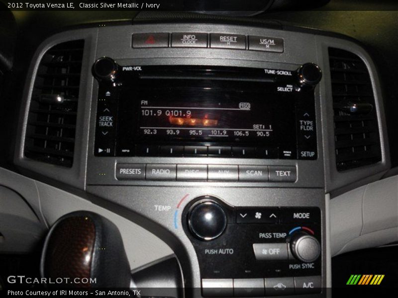 Classic Silver Metallic / Ivory 2012 Toyota Venza LE