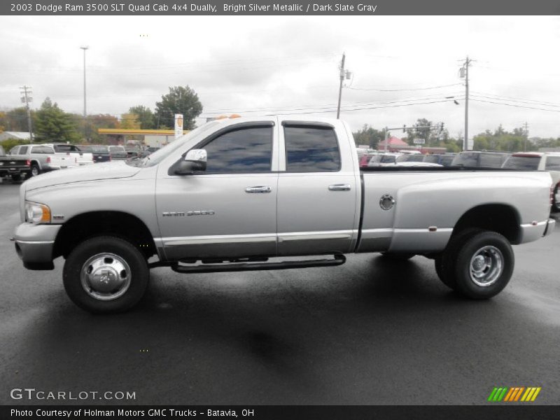  2003 Ram 3500 SLT Quad Cab 4x4 Dually Bright Silver Metallic