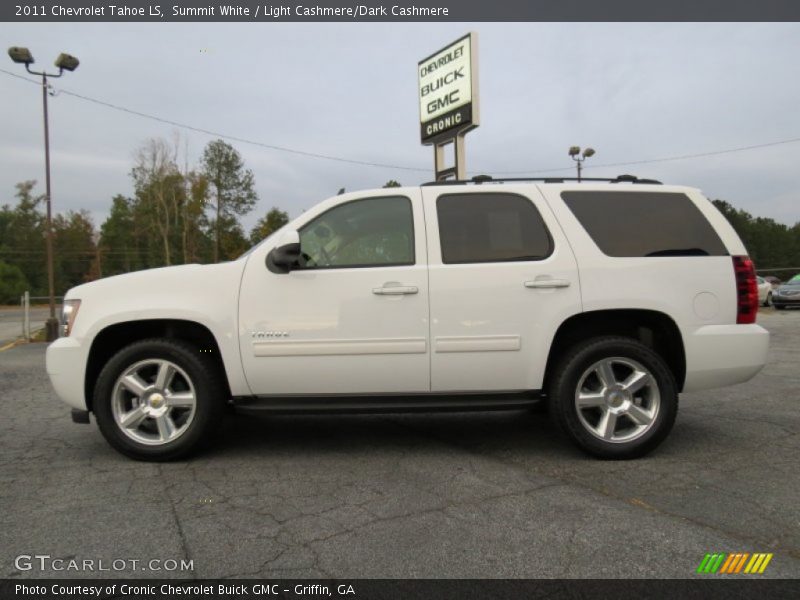 Summit White / Light Cashmere/Dark Cashmere 2011 Chevrolet Tahoe LS