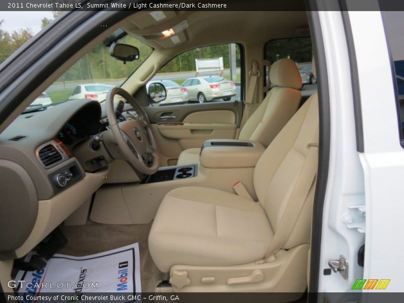 Summit White / Light Cashmere/Dark Cashmere 2011 Chevrolet Tahoe LS