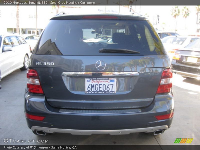 Steel Grey Metallic / Cashmere 2010 Mercedes-Benz ML 350