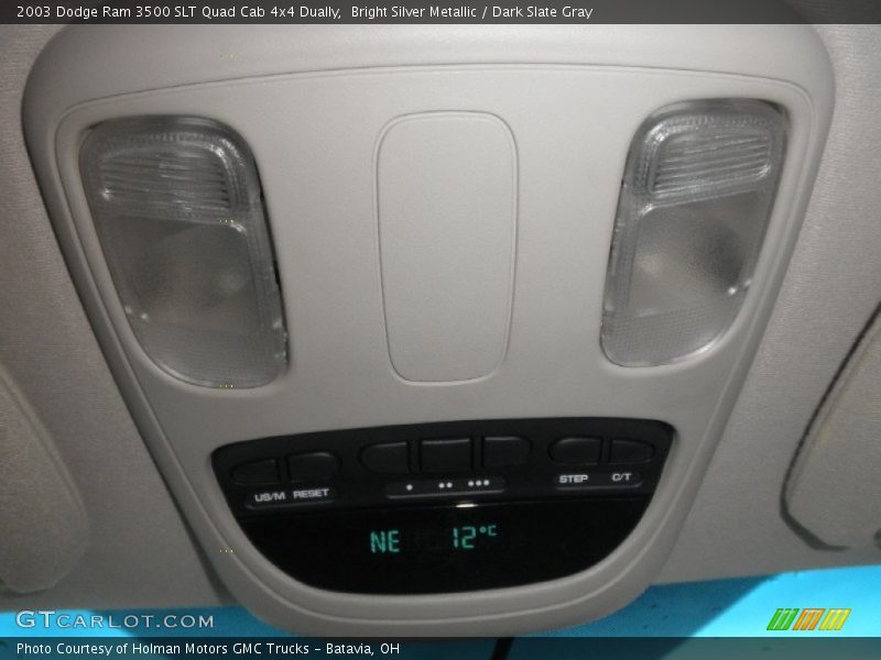 Bright Silver Metallic / Dark Slate Gray 2003 Dodge Ram 3500 SLT Quad Cab 4x4 Dually