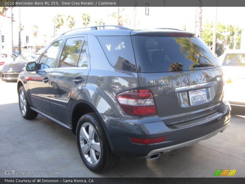 Steel Grey Metallic / Cashmere 2010 Mercedes-Benz ML 350