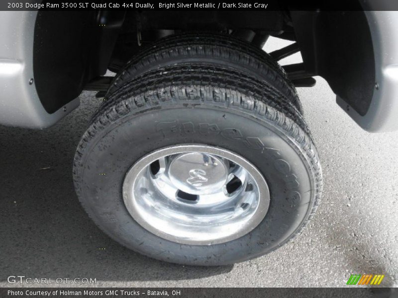 Bright Silver Metallic / Dark Slate Gray 2003 Dodge Ram 3500 SLT Quad Cab 4x4 Dually