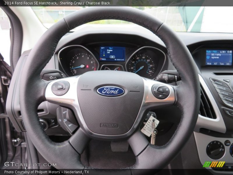 Sterling Gray / Charcoal Black 2014 Ford Focus SE Hatchback