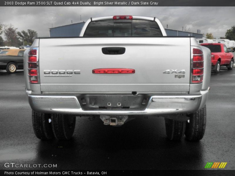 Bright Silver Metallic / Dark Slate Gray 2003 Dodge Ram 3500 SLT Quad Cab 4x4 Dually