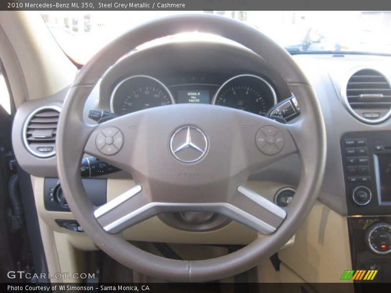 Steel Grey Metallic / Cashmere 2010 Mercedes-Benz ML 350