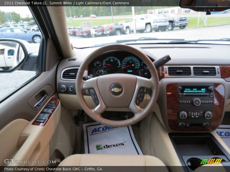 Summit White / Light Cashmere/Dark Cashmere 2011 Chevrolet Tahoe LS