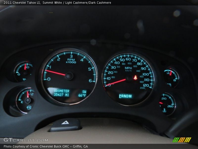 Summit White / Light Cashmere/Dark Cashmere 2011 Chevrolet Tahoe LS