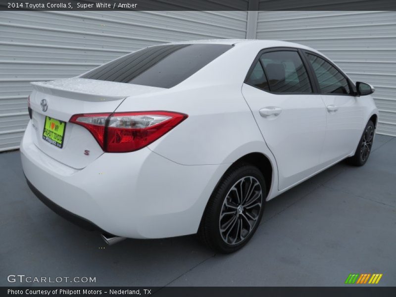 Super White / Amber 2014 Toyota Corolla S