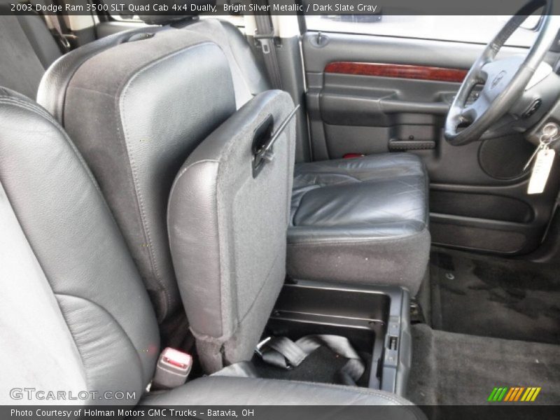 Bright Silver Metallic / Dark Slate Gray 2003 Dodge Ram 3500 SLT Quad Cab 4x4 Dually