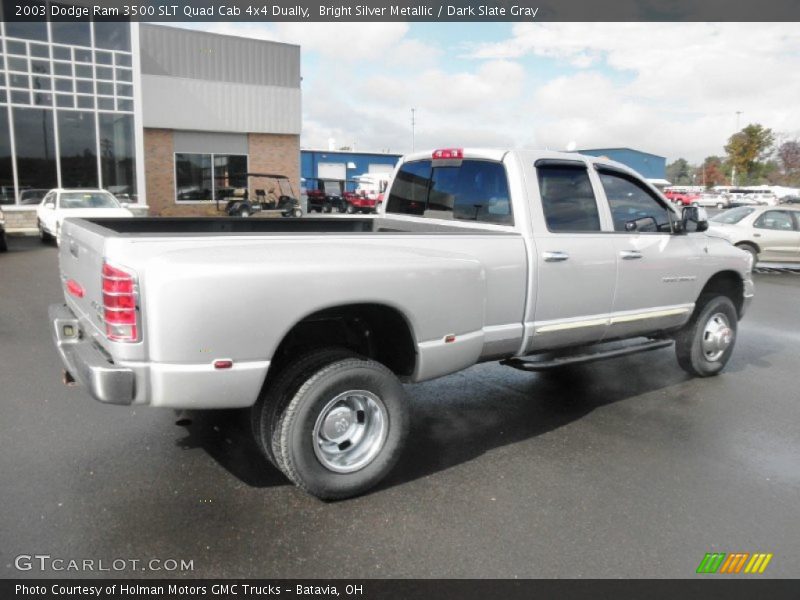 Bright Silver Metallic / Dark Slate Gray 2003 Dodge Ram 3500 SLT Quad Cab 4x4 Dually