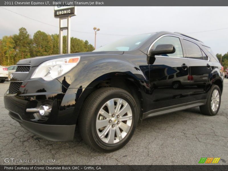 Black / Light Titanium/Jet Black 2011 Chevrolet Equinox LT