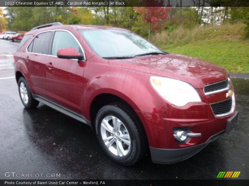 Cardinal Red Metallic / Jet Black 2012 Chevrolet Equinox LT AWD