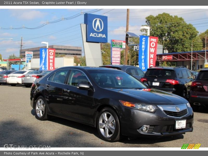 Graphite Luster Pearl / Ebony 2011 Acura TSX Sedan
