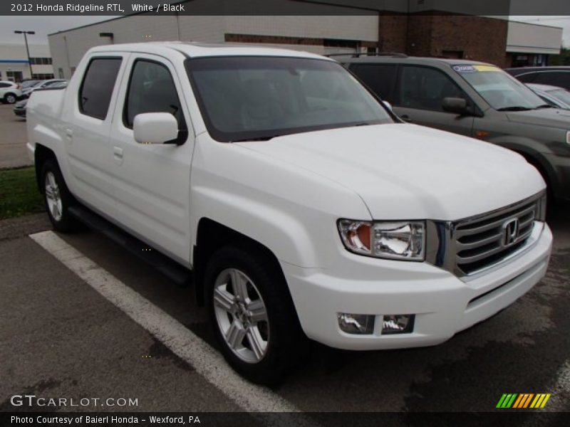 White / Black 2012 Honda Ridgeline RTL
