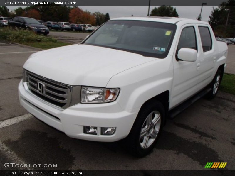 White / Black 2012 Honda Ridgeline RTL