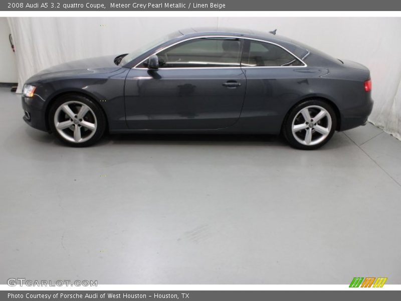 Meteor Grey Pearl Metallic / Linen Beige 2008 Audi A5 3.2 quattro Coupe