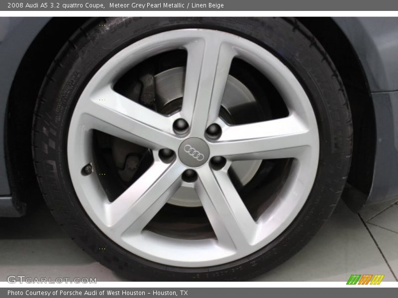 Meteor Grey Pearl Metallic / Linen Beige 2008 Audi A5 3.2 quattro Coupe