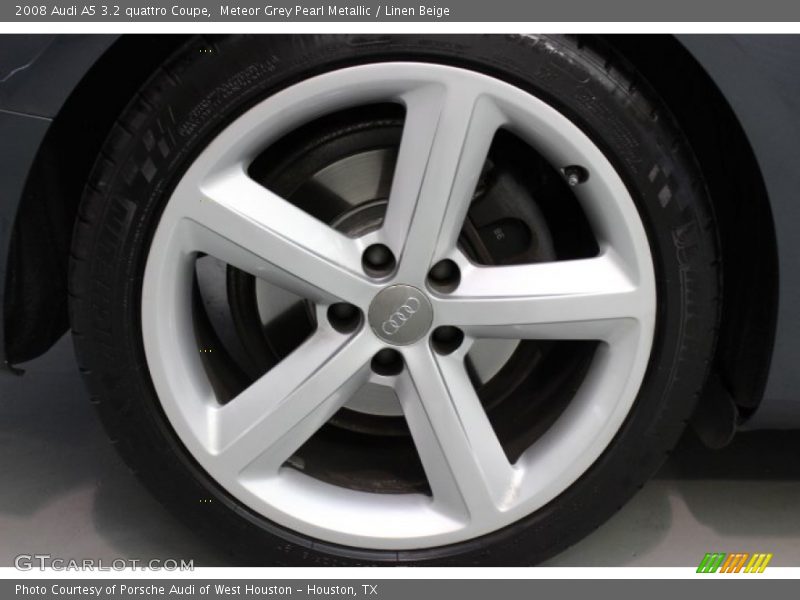 Meteor Grey Pearl Metallic / Linen Beige 2008 Audi A5 3.2 quattro Coupe