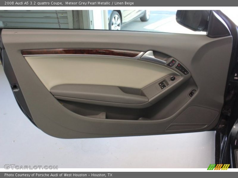 Meteor Grey Pearl Metallic / Linen Beige 2008 Audi A5 3.2 quattro Coupe