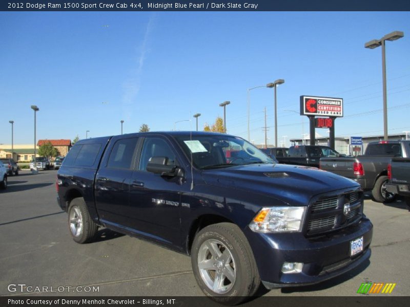 Midnight Blue Pearl / Dark Slate Gray 2012 Dodge Ram 1500 Sport Crew Cab 4x4