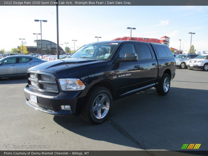 Midnight Blue Pearl / Dark Slate Gray 2012 Dodge Ram 1500 Sport Crew Cab 4x4