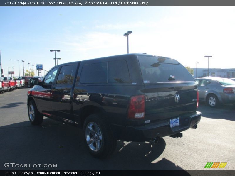 Midnight Blue Pearl / Dark Slate Gray 2012 Dodge Ram 1500 Sport Crew Cab 4x4