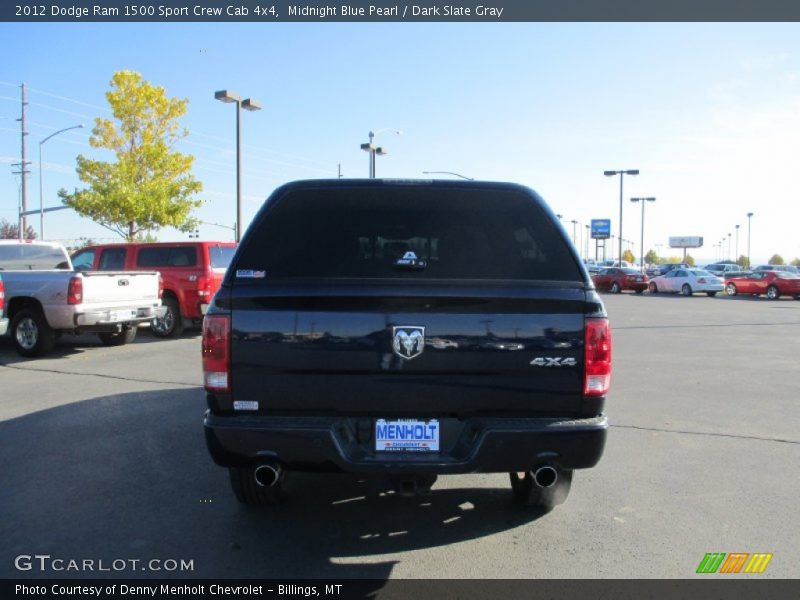 Midnight Blue Pearl / Dark Slate Gray 2012 Dodge Ram 1500 Sport Crew Cab 4x4