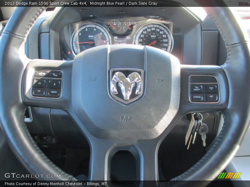 Midnight Blue Pearl / Dark Slate Gray 2012 Dodge Ram 1500 Sport Crew Cab 4x4