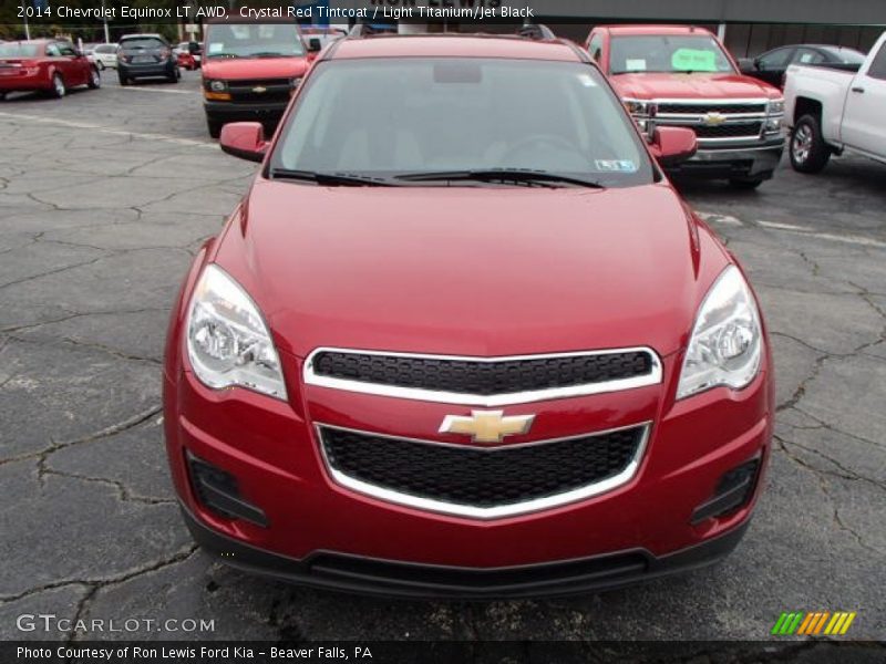 Crystal Red Tintcoat / Light Titanium/Jet Black 2014 Chevrolet Equinox LT AWD