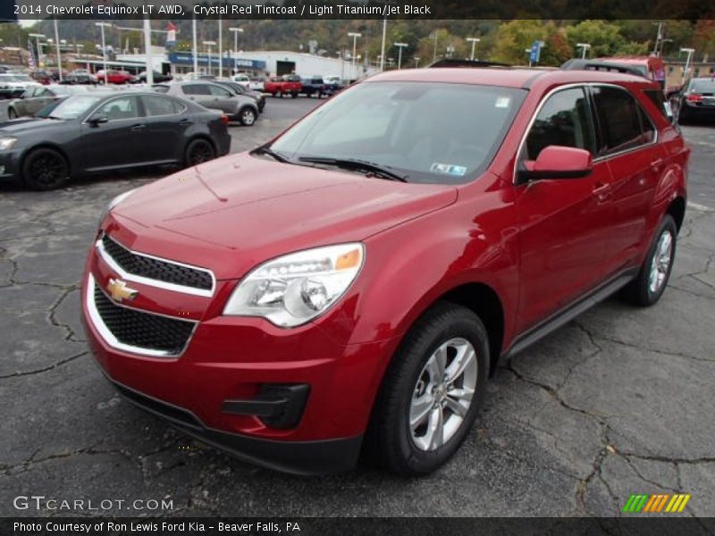 Crystal Red Tintcoat / Light Titanium/Jet Black 2014 Chevrolet Equinox LT AWD
