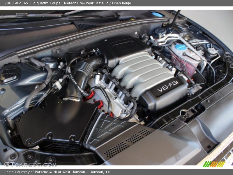 Meteor Grey Pearl Metallic / Linen Beige 2008 Audi A5 3.2 quattro Coupe
