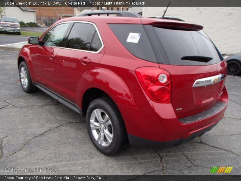 Crystal Red Tintcoat / Light Titanium/Jet Black 2014 Chevrolet Equinox LT AWD
