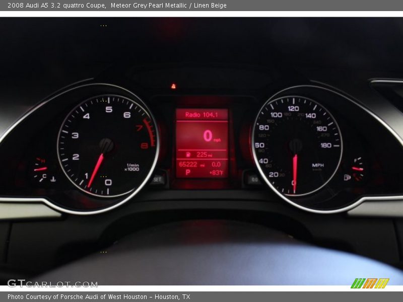 Meteor Grey Pearl Metallic / Linen Beige 2008 Audi A5 3.2 quattro Coupe