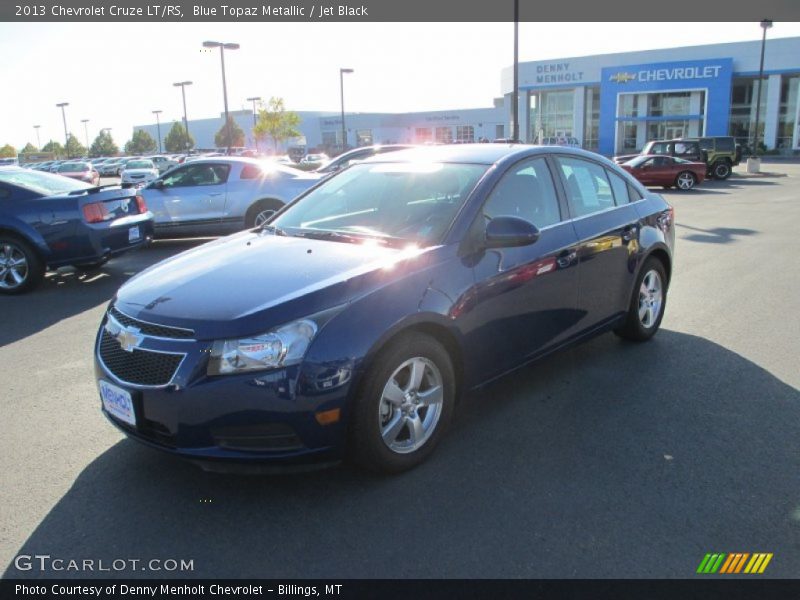 Blue Topaz Metallic / Jet Black 2013 Chevrolet Cruze LT/RS