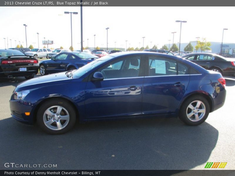 Blue Topaz Metallic / Jet Black 2013 Chevrolet Cruze LT/RS