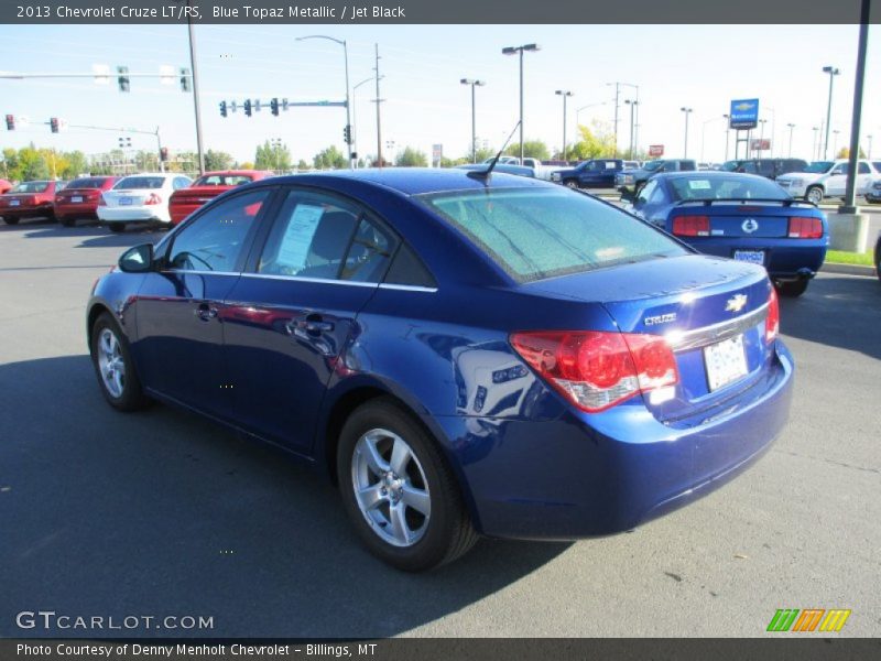Blue Topaz Metallic / Jet Black 2013 Chevrolet Cruze LT/RS