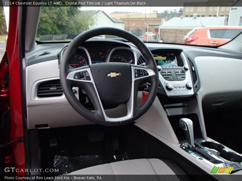 Crystal Red Tintcoat / Light Titanium/Jet Black 2014 Chevrolet Equinox LT AWD
